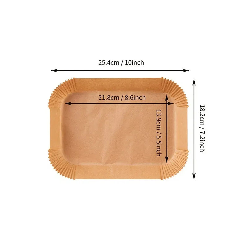 Papier Cuisson Air Fryer Jetable Antidérapant Rond - Lot de 200 Air Fryer