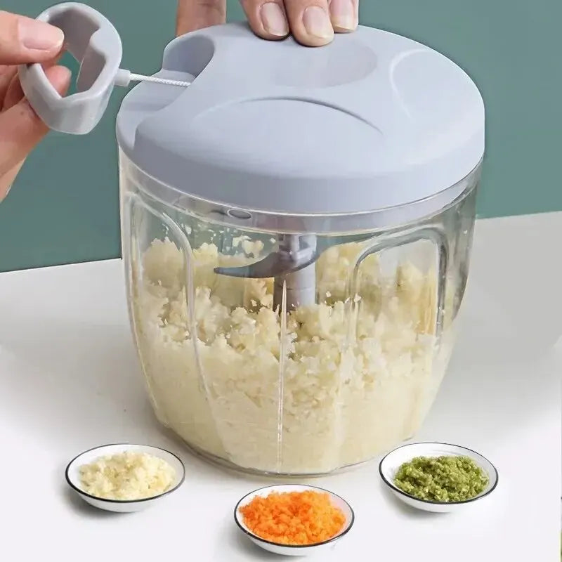 presse ail en inox avec cutter multifonction