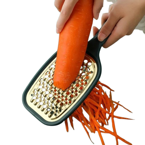 Coupe-légumes Multifonction Inox 2 Lames | Râpe à Fruits et Légumes
