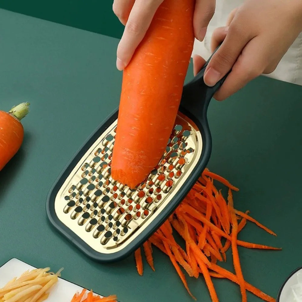 Coupe-légumes Multifonction Inox 2 Lames | Râpe à Fruits et Légumes