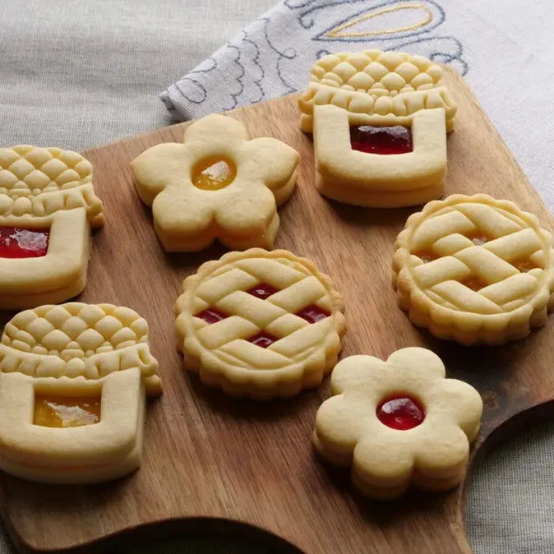 Emporte-pièces en plastique pour biscuits en forme de tartes - 3D Noël