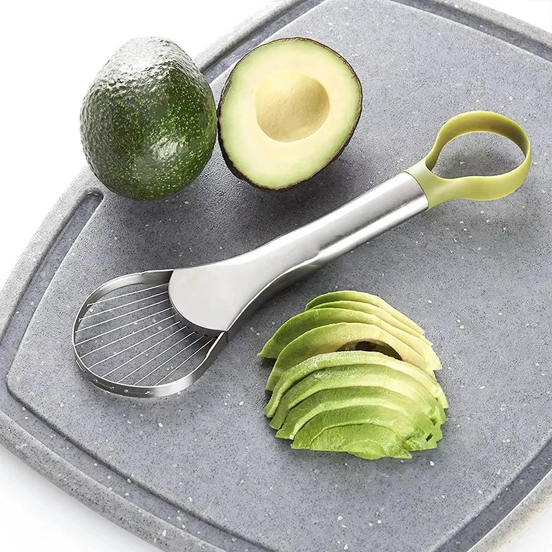 Éplucheur Inox 2 en 1 | Coupe et Dénoyauteur Avocat et Kiwi