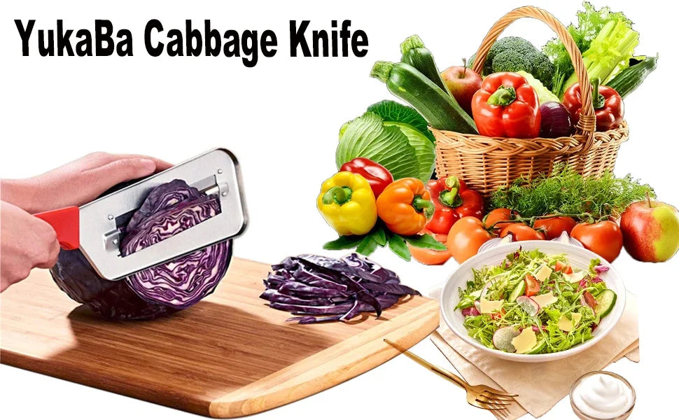 couteau de chef en inox pour legumes variés