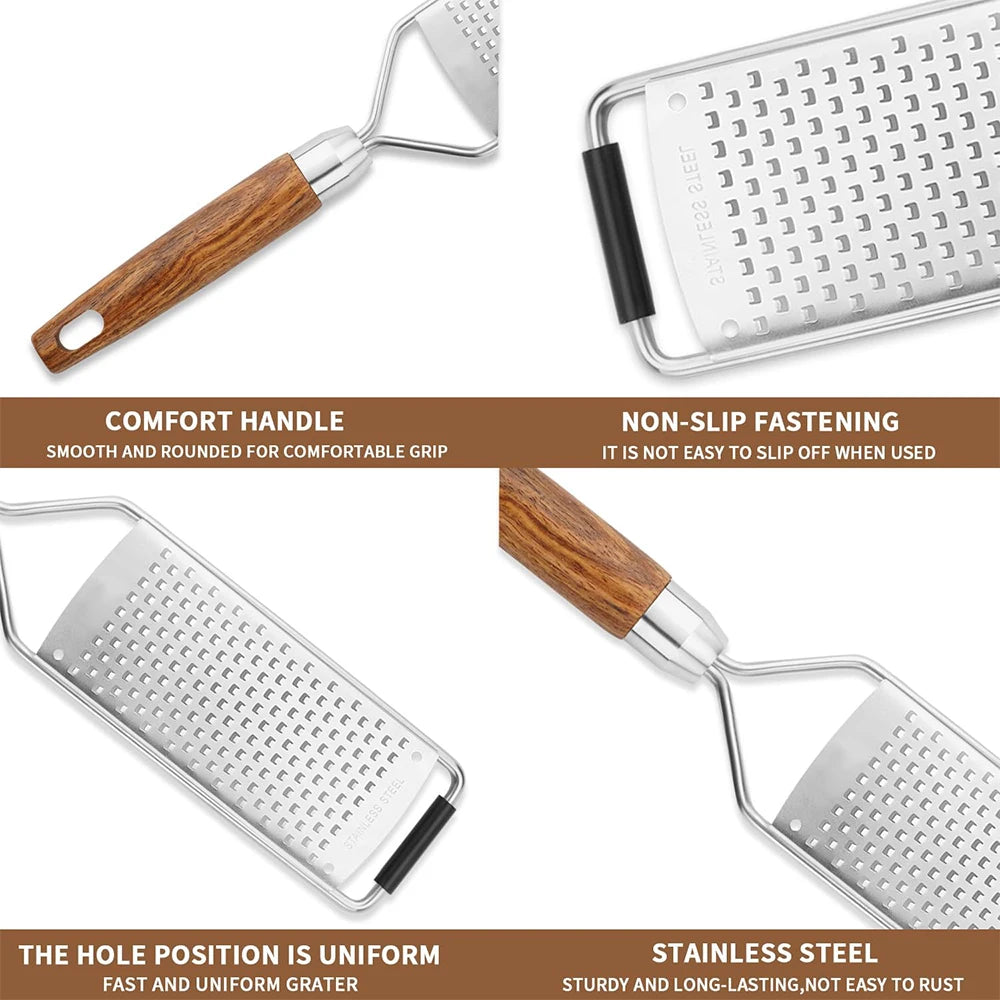 accessoire de cuisine en inox pour râper