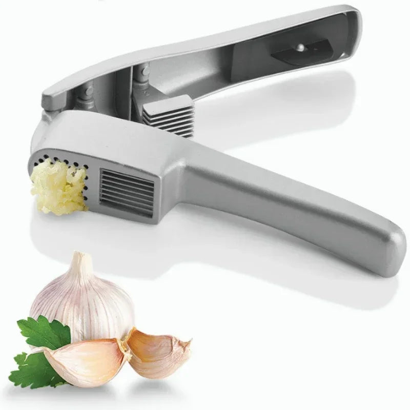 Presse-Ail Aluminium Manuel 2 en 1 avec Slicer et Mincer