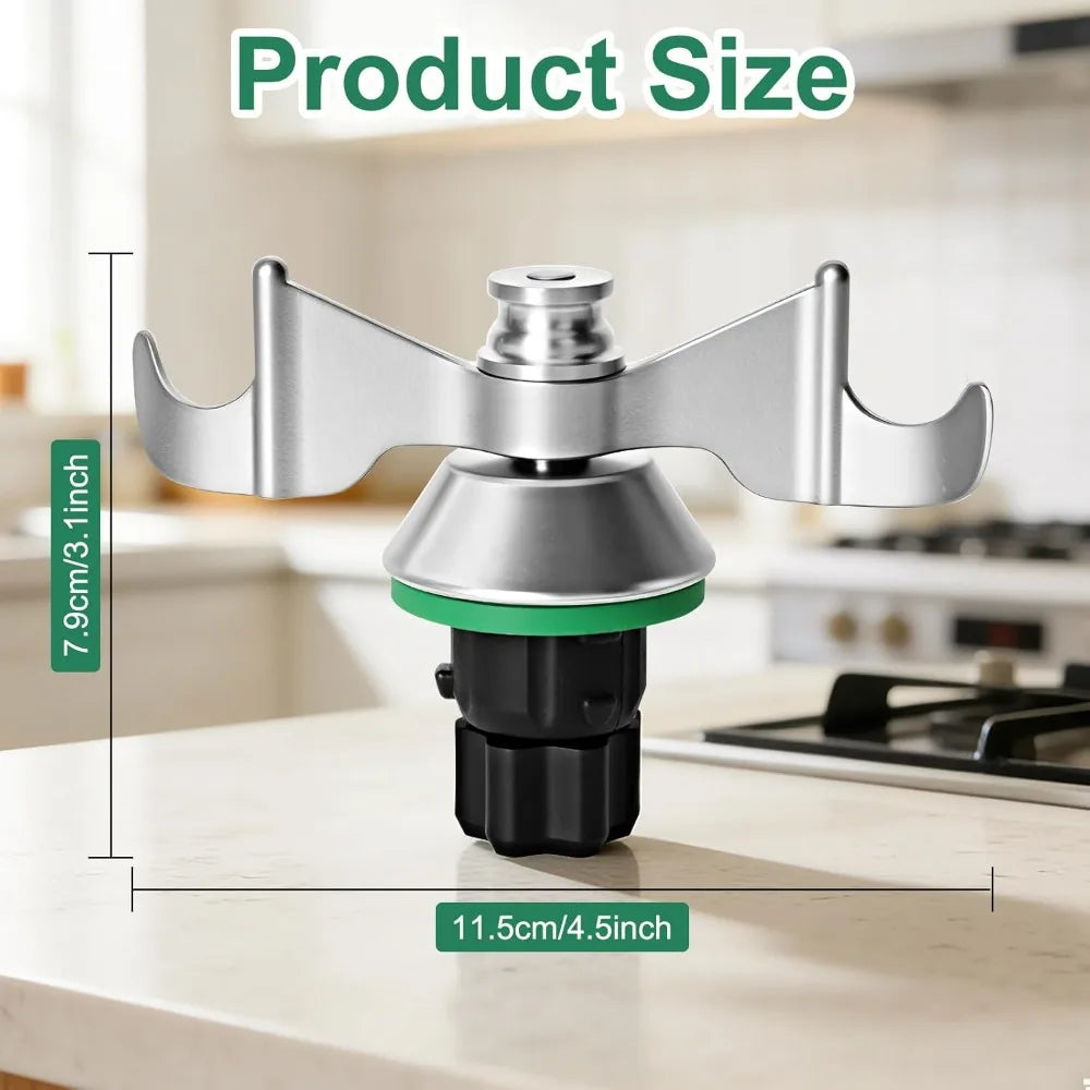 Couteau Pétrin Thermomix TM5 / TM6 / TM7 Inox – Lame à Pâte à Bords Émoussés
