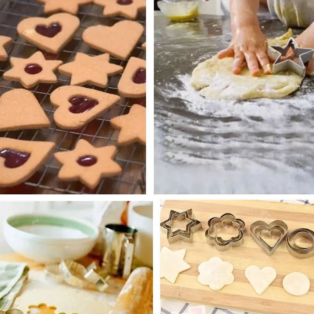 Emporte-pièces pour biscuits en acier inoxydable - 24 pièces assorties emportepieces
