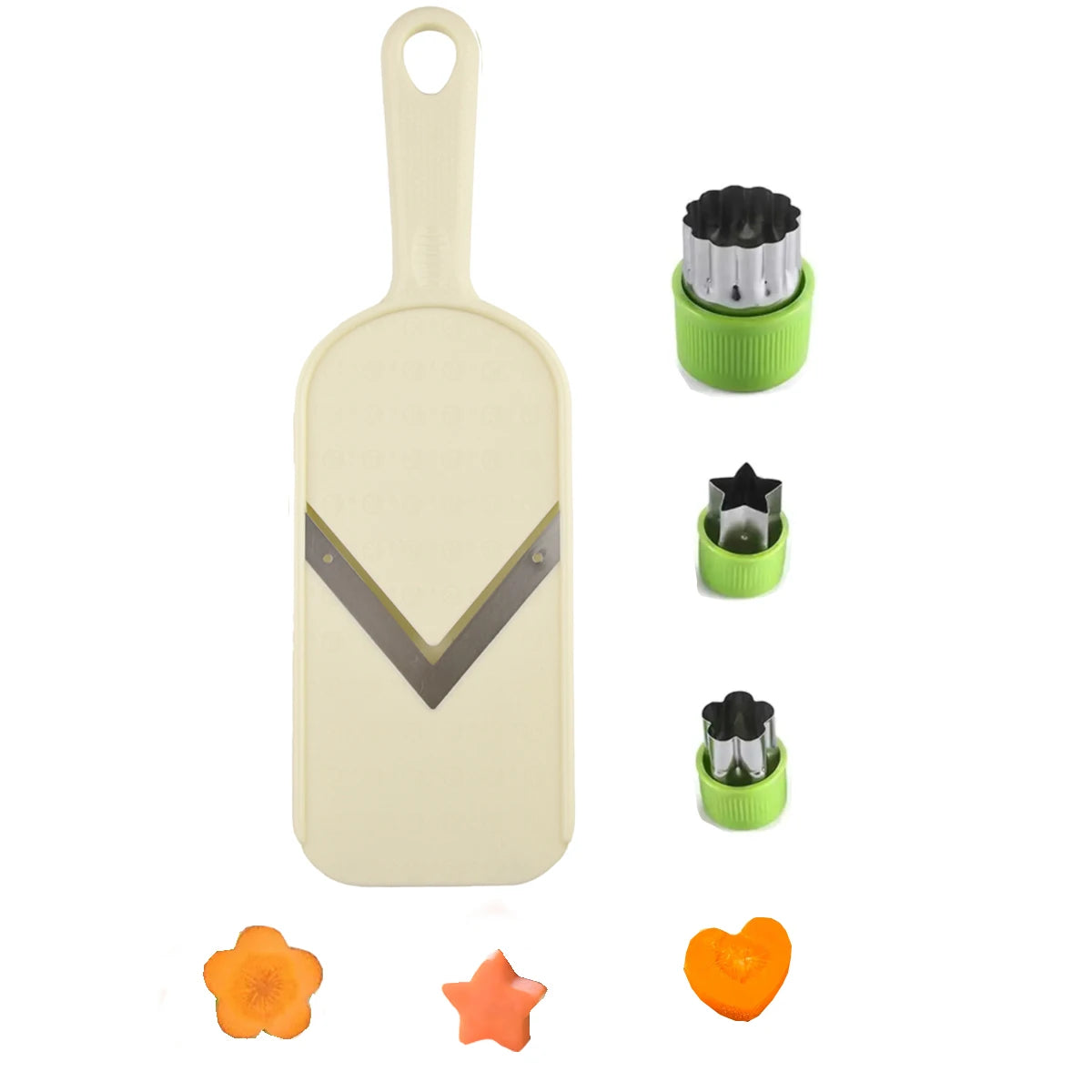 éplucheur mandoline V en inox avec nettoyage facile