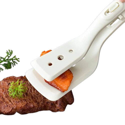 Spatule Silicone 2 en 1 Non-Stick pour Œufs et Viande