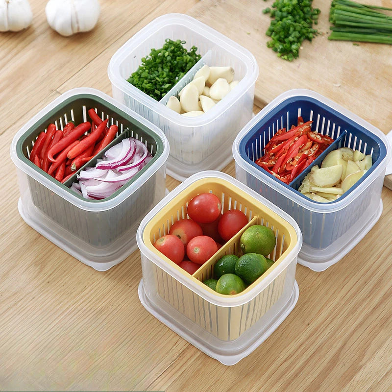 boîte de conservation pour fruits avec grille égouttoir
