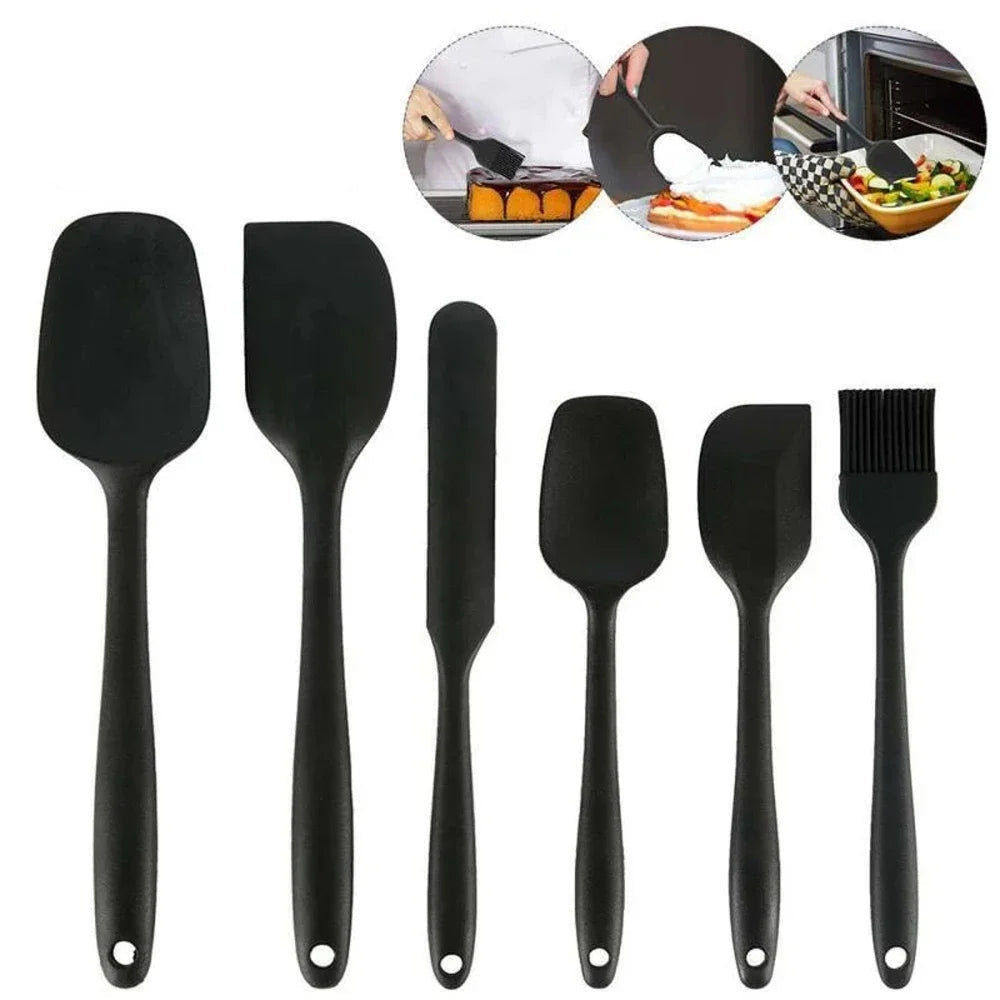 Set Spatules Silicone 6 Pieces | Résistantes à la Chaleur et Antiadhésives