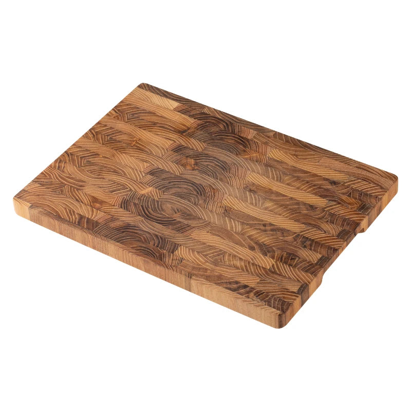 Planche à Découper en Bois de Teck Massif – 2 Tailles (34×22 cm ou 42×30 cm)