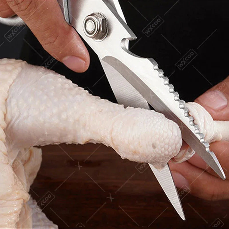ciseaux de cuisine avec prise en main en inox