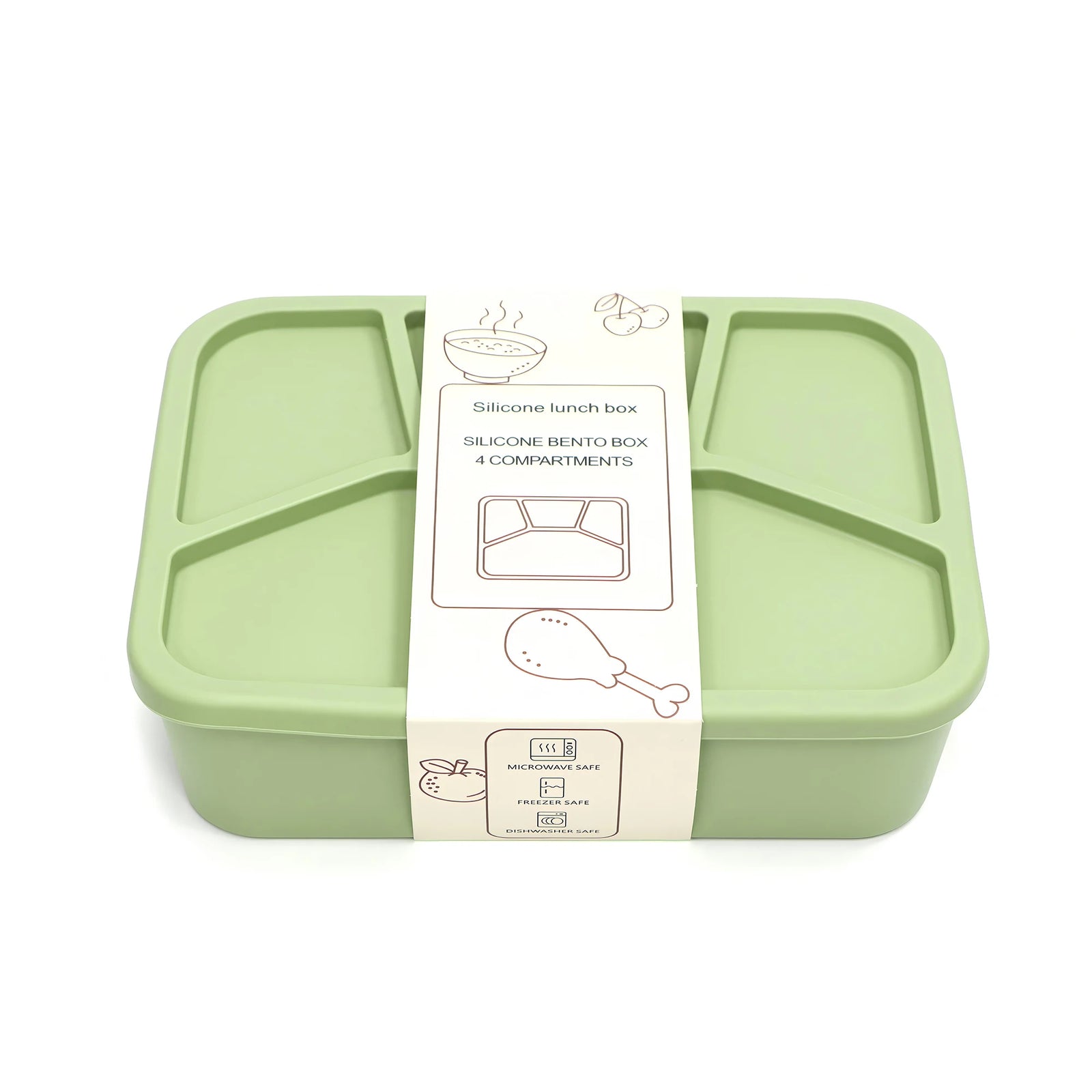 récipient en silicone adapté aux pique-niques