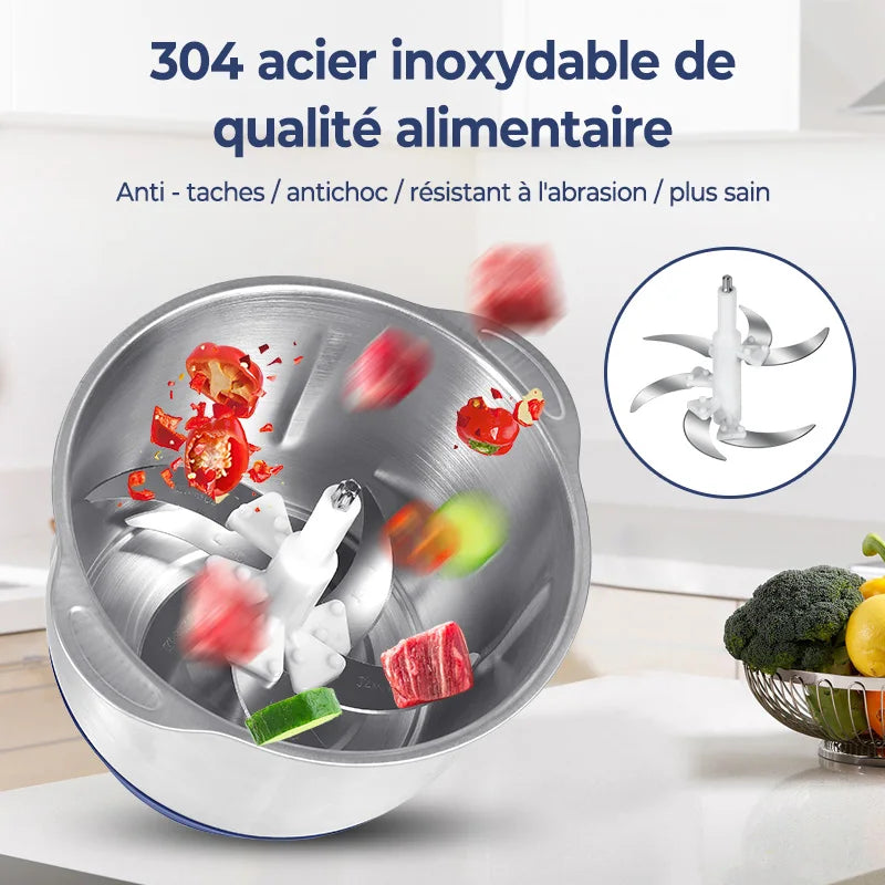 accessoire de cuisine hachoir inox