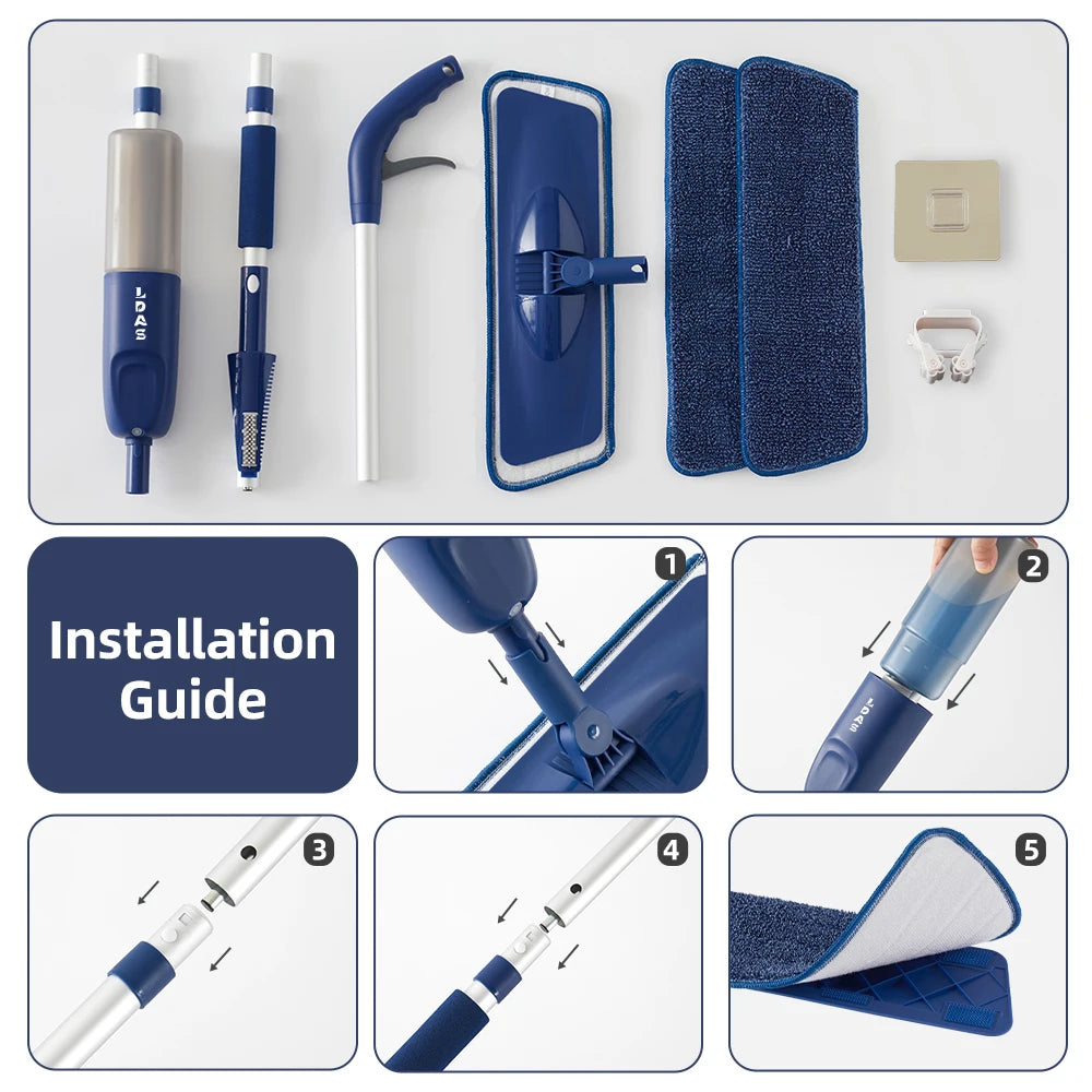 Balai Serpillère Vaporisateur pour la Cuisine (carrelage et bois)