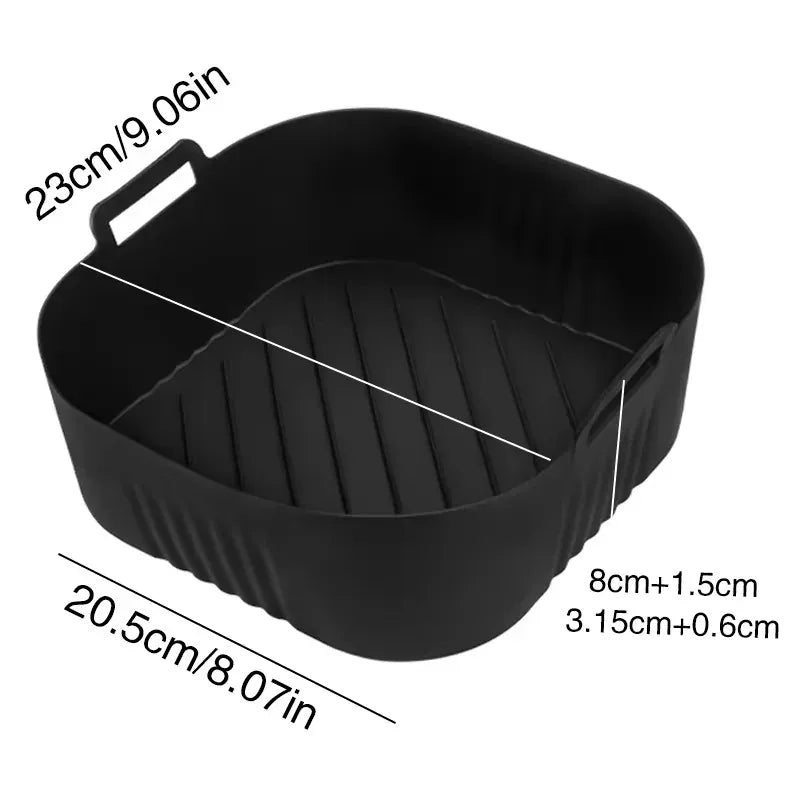 Moule Silicone Air Fryer Rectangulaire 23 x 205 cm Réutilisable Air Fryer