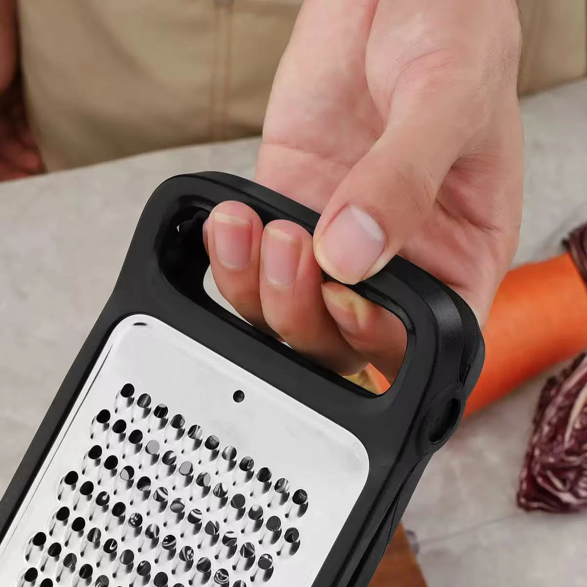 râpe pour légumes en acier inoxydable pratique et pliable