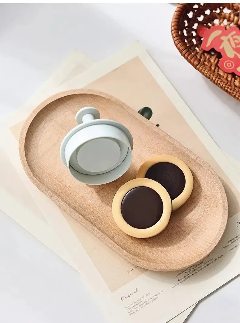 Emporte-pièce en silicone pour biscuits en forme de fleur - 3 pièces emportepieces