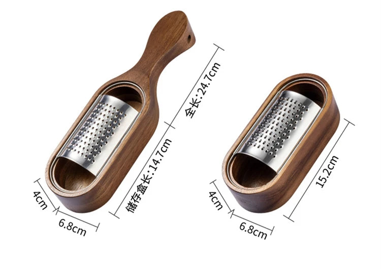 râpe à fromage design en bois