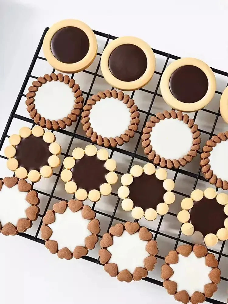 Emporte-pièces à biscuits en métal - Set de 3 modèles floraux emportepieces