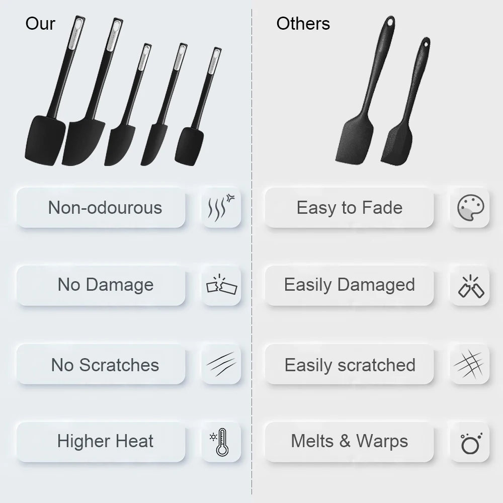 accessoires de cuisine spatules en silicone