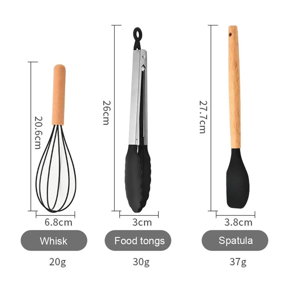 ustensiles de cuisine sains en silicone sans BPA