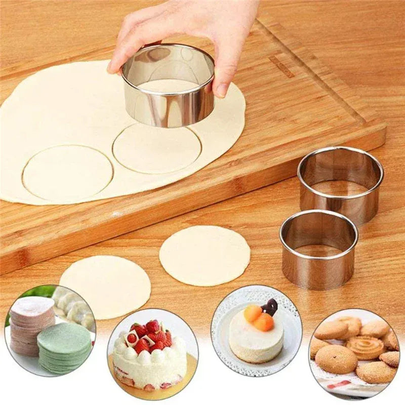 Emporte-pièces en Acier Inoxydable - 5 Pièces pour Pâtisserie emportepieces
