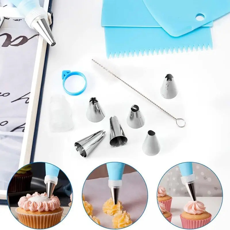 Set de 34 Douilles en Acier Inoxydable pour Décoration de Gâteaux douillepoche