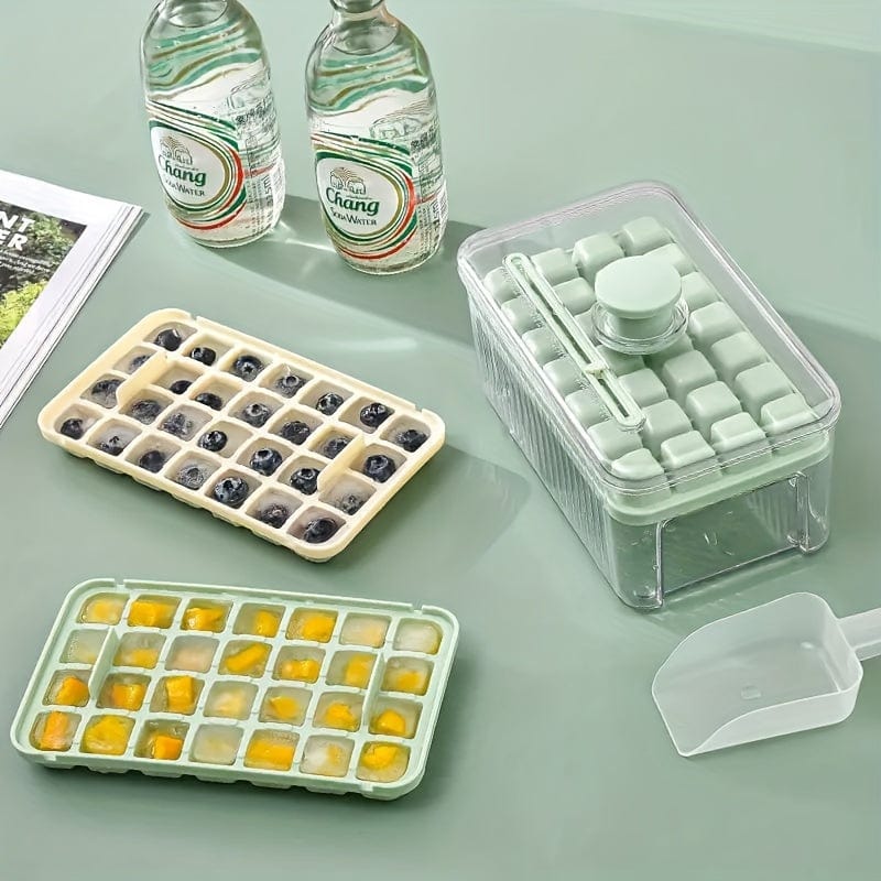 Bac à Glaçons Intelligent avec cuillère et boîte de rangement