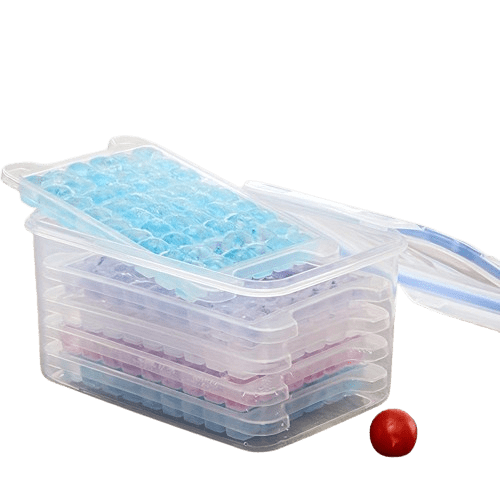 Bacs à Glaçons empilés dans une boîte - Ensemble de 3/5/8 - 54 Glaçons par plateau