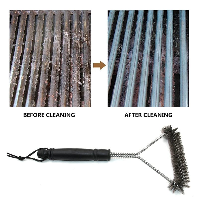 Barbecue Grill BBQ Brush Clean Tool Grill Accessories Stainless Steel Bristles Non-stick Cleaning Brushes Barbecue Accessories 01