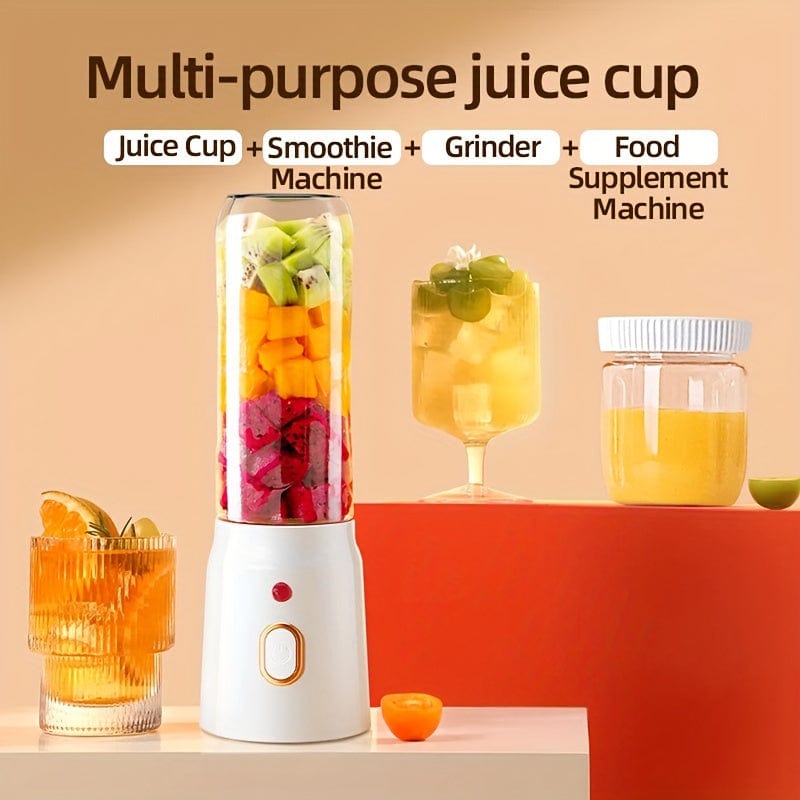 Blender Multifonction USB Rechargeable : Juicer Fruits, Légumes, Glace, Smoothie White