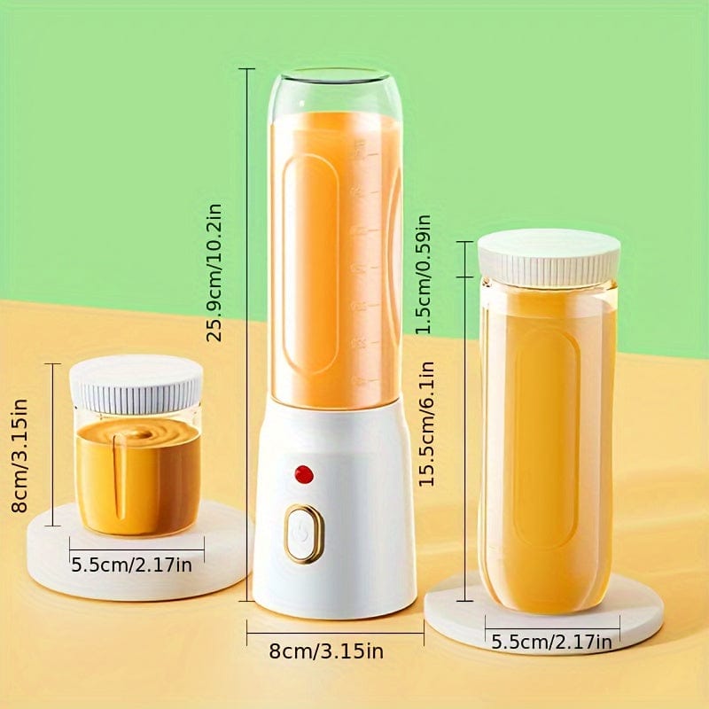Blender Multifonction USB Rechargeable : Juicer Fruits, Légumes, Glace, Smoothie White