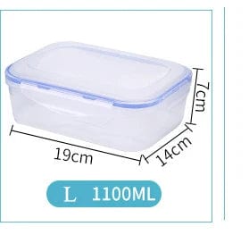 Boîte à lunch en plastique pour enfant 6 tailles - Eco-friendly, micro-ondable, hermétique 1100ml