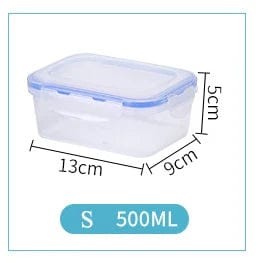 Boîte à lunch en plastique pour enfant 6 tailles - Eco-friendly, micro-ondable, hermétique 500ml