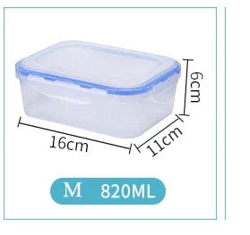 Boîte à lunch en plastique pour enfant 6 tailles - Eco-friendly, micro-ondable, hermétique 820ml