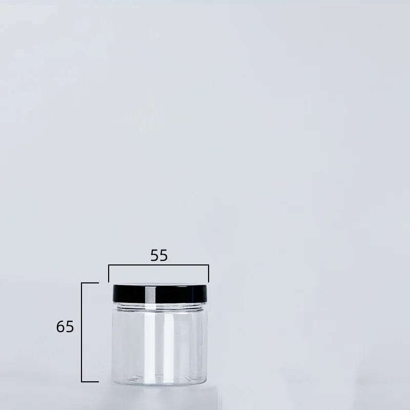 Boîte de Rangement Ronde Alimentaire à Couvercle Noir 125ml