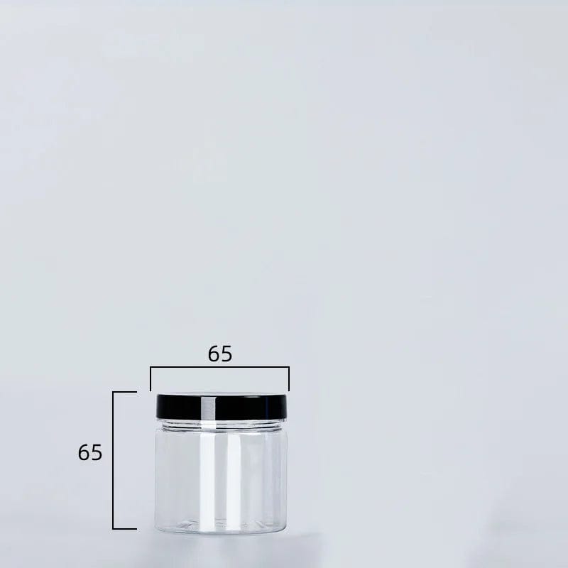 Boîte de Rangement Ronde Alimentaire à Couvercle Noir 180ml