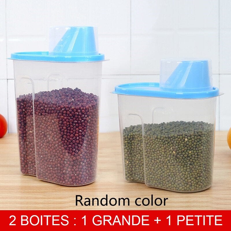 Boites de conservation des ingrédients 2 boites : 1 grande + 1 petite