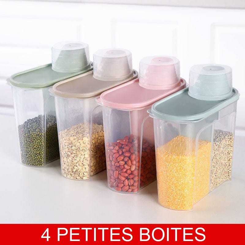 Boites de conservation des ingrédients 4 petites boites