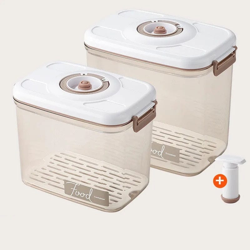 Boites de conservation sous vide avec Pompe aspirante Pack 2 Boîtes XL