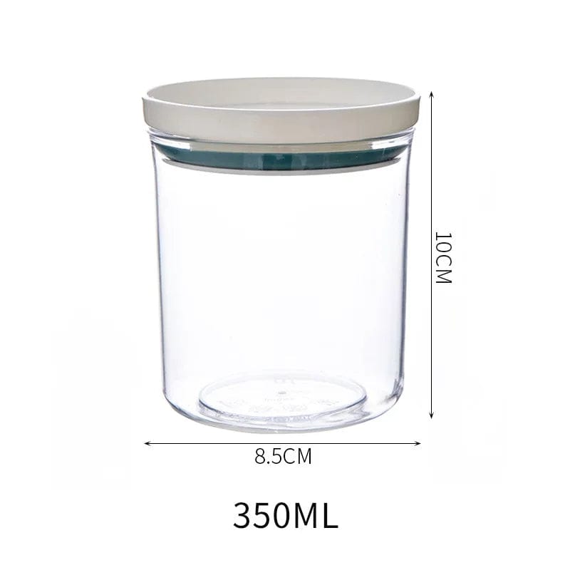 Boîtes Hermétiques Transparentes avec Joint Coloré 350 ml / Bleu-Vert