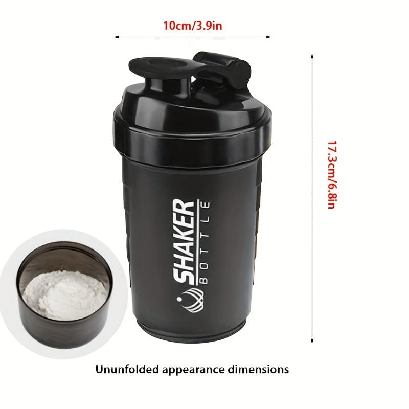 Bouteille Shaker 2 Compartiments Proteine GymHomeAsistantFitness