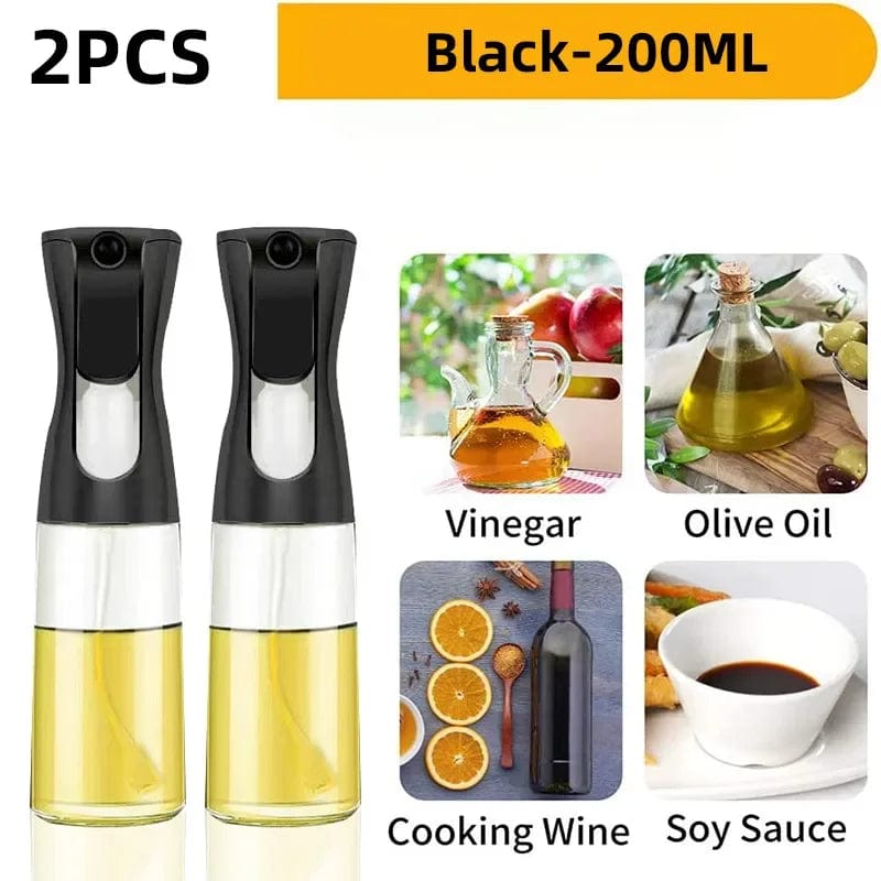 Bouteille spray d'huile d'olive comestible - Cuisine - 200/300/500 ML Black-200ml-2PCS