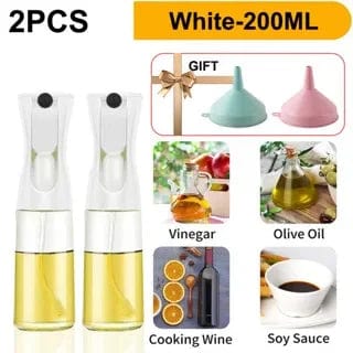 Bouteille spray d'huile d'olive comestible - Cuisine - 200/300/500 ML White-200ml-2PCS