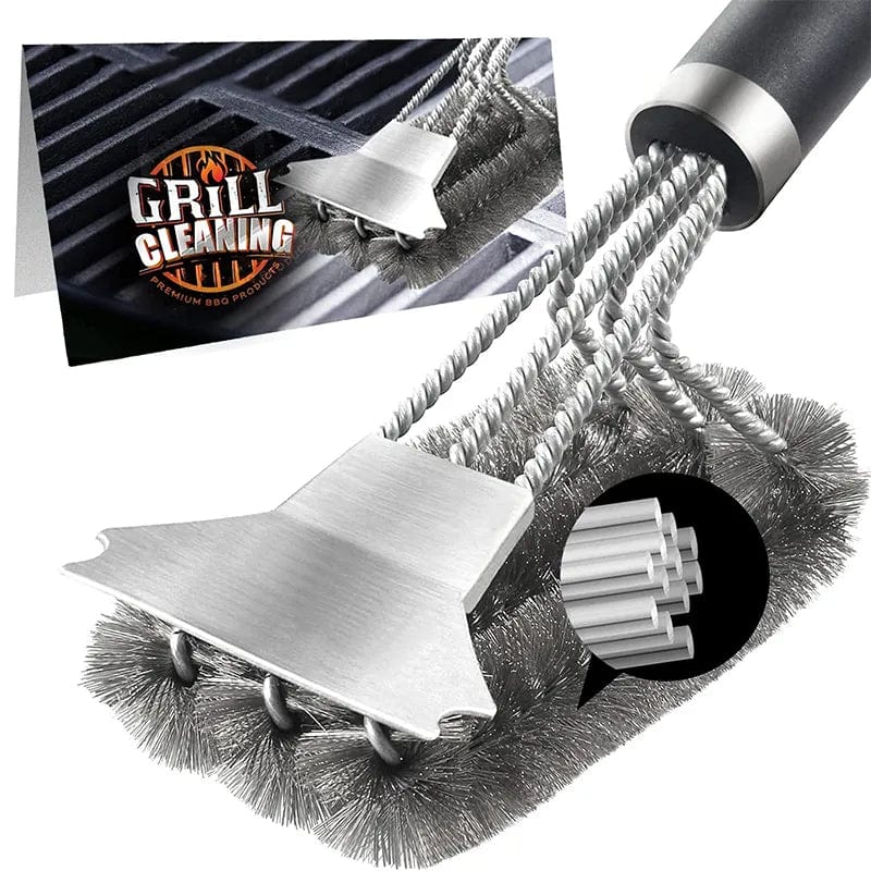 Brosse de Nettoyage pour Grill en Acier Inoxydable 18 Pouces