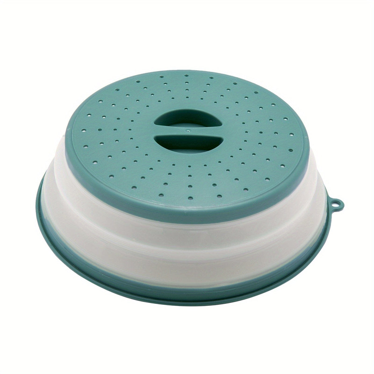 Cache-Micro-Ondes Pliant Ventilé Rond avec Poignée, Filtre Alimentaire Lavable, Ustensile Cuisine Olive Green