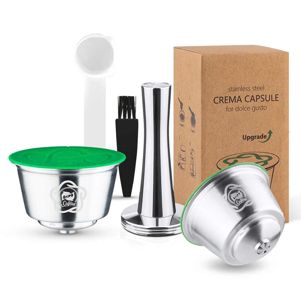 Capsules réutilisables pour Dolce Gusto 2 Capsules + 1 tasseur