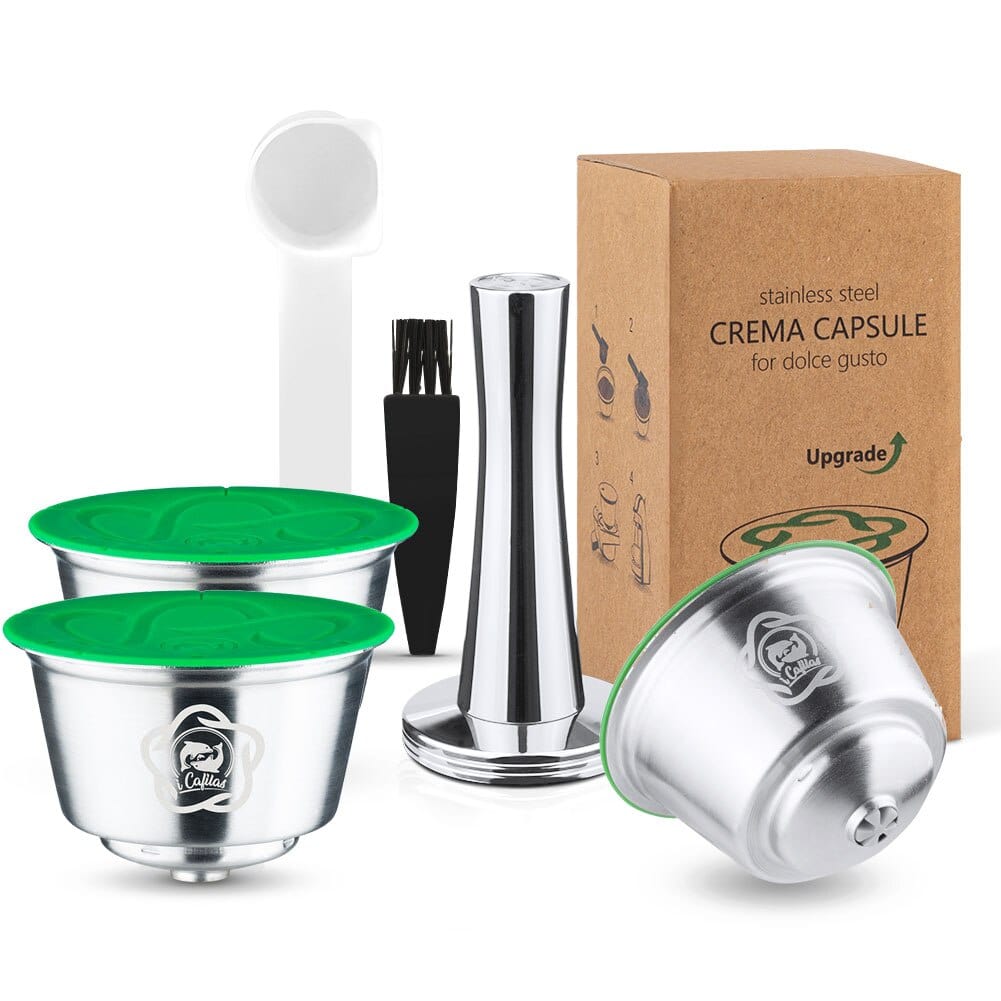 Capsules réutilisables pour Dolce Gusto 3 Capsules + 1 tasseur